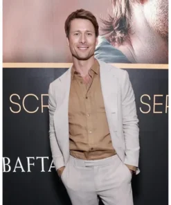 Hit Man 2024 Glen Powell White Blazer