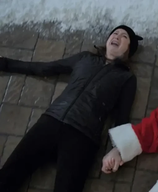 Home Sweet Home Alone Ellie Kemper Black Parachute Jacket
