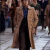 House of Gucci Adam Driver Brown Wool Trench Coat