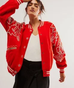 Hudson And Rex S06 Floral Varsity Jacket