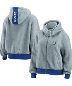 Hudson Indianapolis Colts Full-Zip Sherpa Jacket