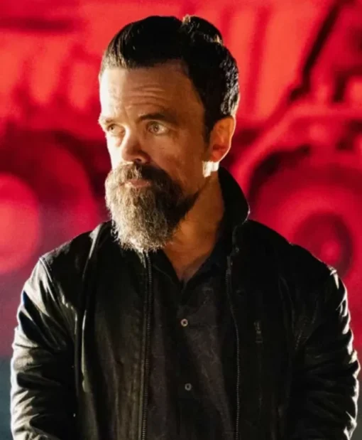 I Care a Lot Peter Dinklage Black Leather Jacket