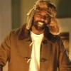 Idris Elba Super Bowl Commercial Ad Brown Fur Collar Jacket