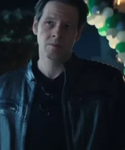 Ike Barinholtz TV Series The Afterparty Brett Biker Black Cafe Racer Real and Faux Leather Jacket For Men and Women