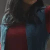 Iman Vellani Ms. Marvel Kamala Khan Blue Cotton Vest