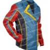 Iman Vellani TV Series Ms. Marvel Kamala Khan Real and PU Leather Red Blue Cosplay Costume Jacket For Unisex