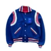 Independence Day Band Varsity Blue Leather Jacket