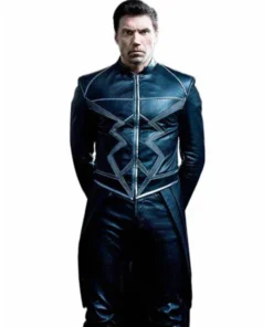 Inhumans Black Bolt Black Leather Coat