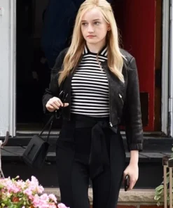 Inventing Anna Julia Garner Black Cropped Jacket