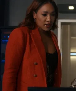 Iris West-Allen The Flash Candice Patton Orange Blazer