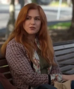 Isla Fisher Wolf Like Me Brown and Black Cotton Jacket