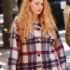 It Ends With Us Blake Lively Plaid Wool Jacket