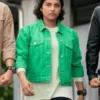 Izzy Garcia Power Rangers Green Denim Jacket