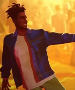 Jabari Entergalactic Kid Cudi Blue Denim Jacket