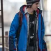 Jack Dylan Grazer Movie Shazam Freddy Freeman Blue Polyester Hooded Jacket