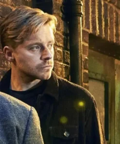 Jack Lowden TV-Series Slow Horses 2022 River Cartwright Black Cotton Jacket