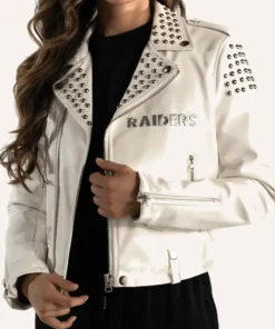 Jacob Las Vegas Raiders Biker Leather Jacket