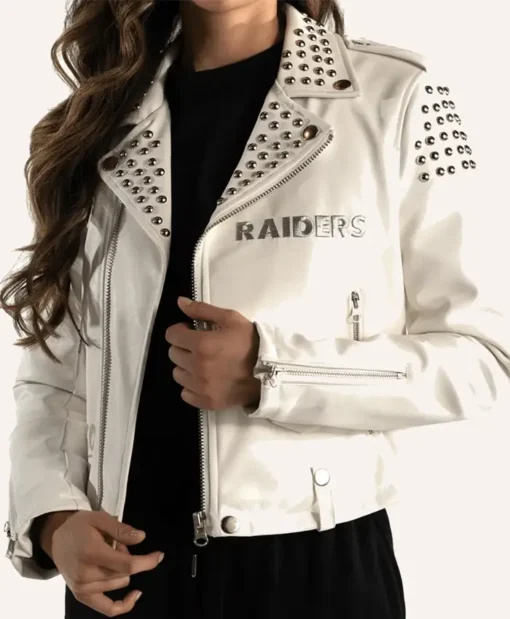 Jacob Las Vegas Raiders Biker Leather Jacket