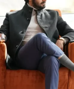 Jag Bhullar Big Sky Black Long Wool Coat