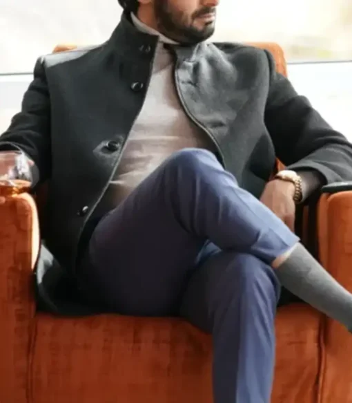 Jag Bhullar Big Sky Black Long Wool Coat