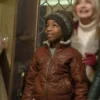 Jahzir Bruno The Christmas Chronicles 2 Jack Brown Leather Jacket