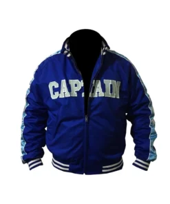 Jai Courtney Movie Suicide Squad Captain Boomerang Blue Satin Bomber Jacket