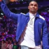 Jalen Hurts Amiri Blue Varsity Jacket