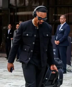 Jalen Hurts Brazil Black Tweed Jacket