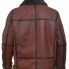 Jameson Aviator RAF B3 Bomber Reddish Shaded Leather Jacket For Winter