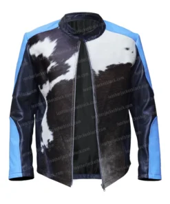 Jamie Mcfarland Leather Pony Jacket open