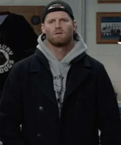 Jared Keeso TV-Series Shoresy Season 02 Black Wool Coat For Men And Women