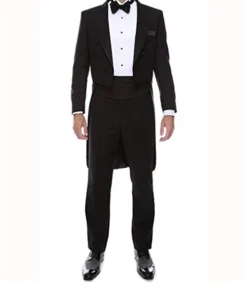 Jared Leto Suicide Squad The Joker Notch Collar Suiting Fabric Black Dinner Blazer Coat