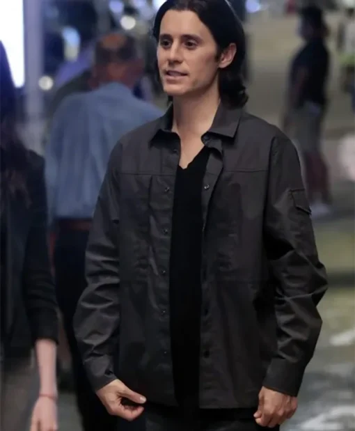 Jared Leto TV Series WeCrashed 2022 Adam Neumann Black Cotton Jacket