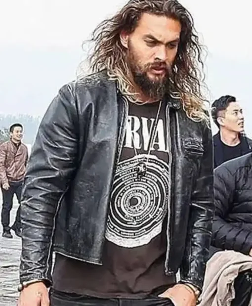 Jason Momoa Leather Black Jacket