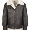 Jay Shearling Winter Sheepskin Genuine Leather Jacket