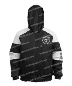 Jayce Las Vegas Raiders Black Puffer Hooded Jacket