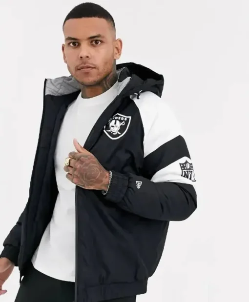 Jayce Las Vegas Raiders Puffer Hooded Jacket