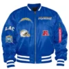 Jayce Los Angeles Chargers Blue Bomber Jacket