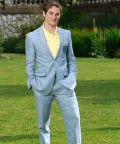 Jedidiah Goodacre Descendants Blue Prom Notch Collar Suit