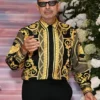 Jeff Goldblum KAOS Photocall Barocco Cotton Shirt