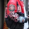Jeff Vintage 3 Peat NBA Finals Chicago Bulls 1998 Leather Jacket Side