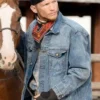Jefferson White TV Series Yellowstone Jimmy Hurdstrom Blue Jeans Denim Trucker Jacket