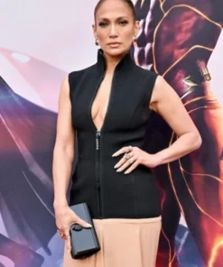 Jennifer Lopez The Flash 2023 Black Vest