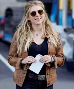 Jenny Hoyt Big Sky Brown Real Leather Jacket