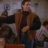 Jerry Seinfeld Brown And Black Bomber Jacket