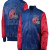 Jessee Buffalo Bills Locker Room Satin Varsity Jacket