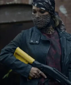 Jessica Camacho Watchmen TV Series Pirate Jenny Black Long Leather Tailcoat