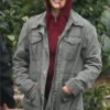 Jessica Chastain Ava Grey Field Jacket