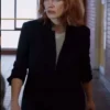 Jessica Chastain The 355 Movie Mace Black Jacket
