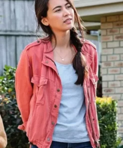 Jessica Henwick Love And Monsters Pink Jacket